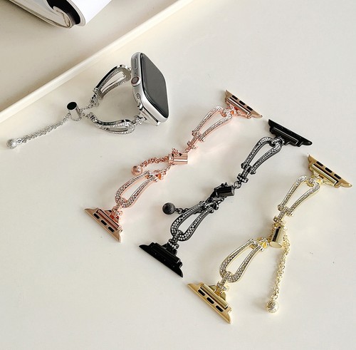 Bracciale metallo diamantato